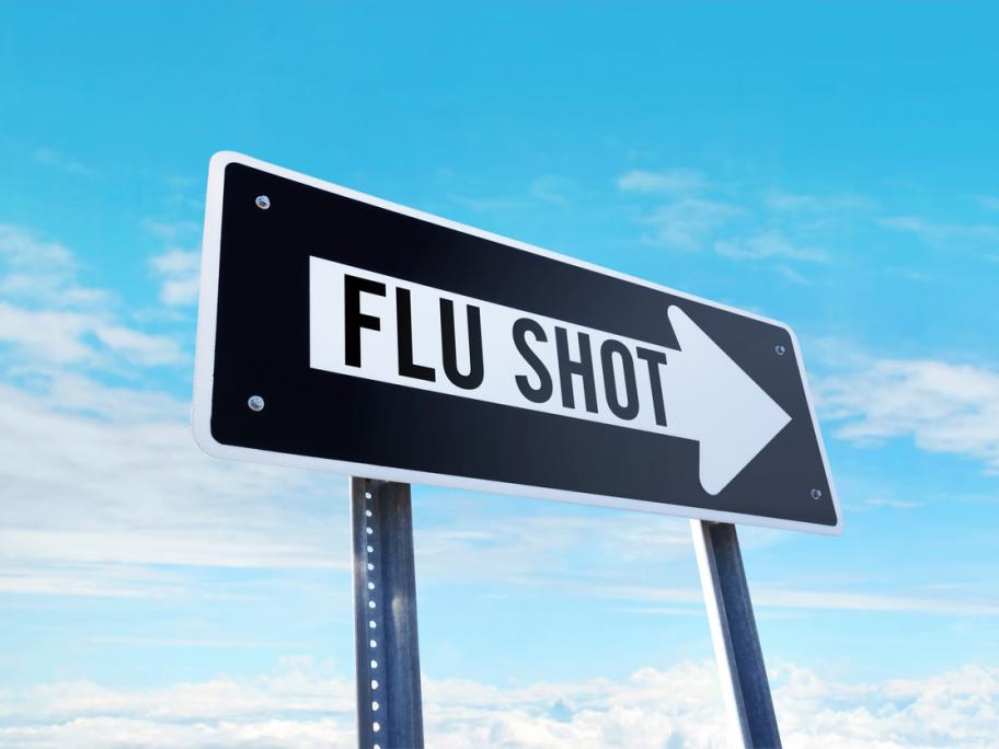 sign for flu shots