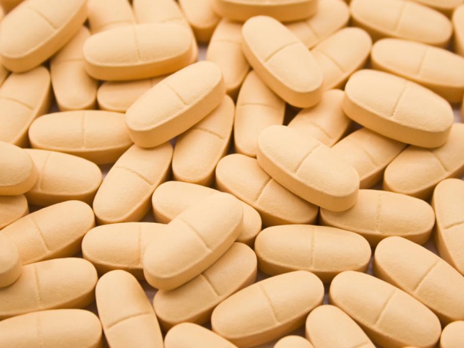 orange oval tablets