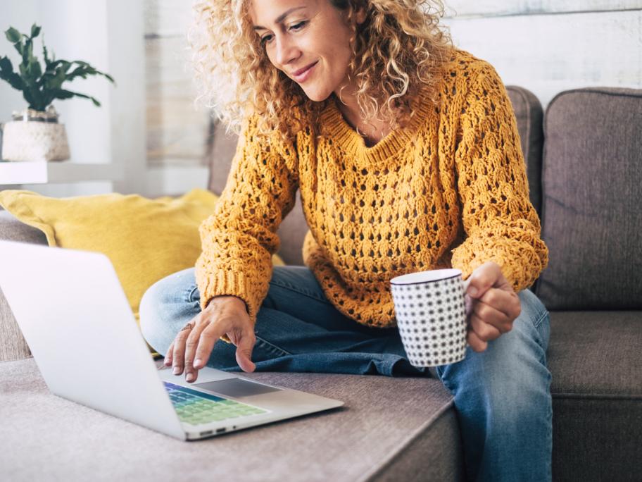Woman at laptop
