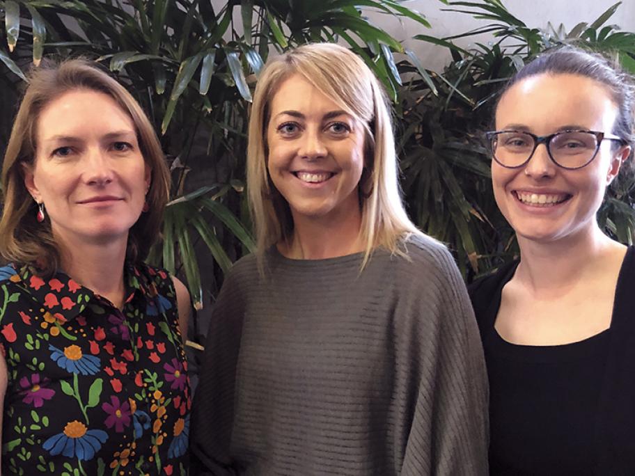 Dr Catherine Orr, Lauren Coelli and Dr Amanda Cohn