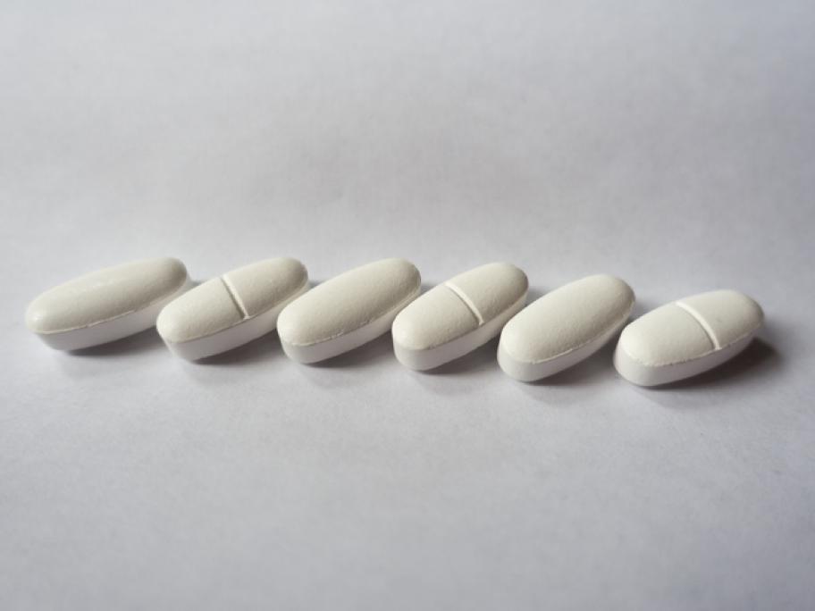 oval white tablets - suggesting antihypertensives
