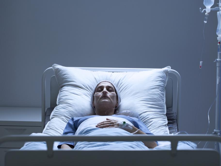 Sinking in bed