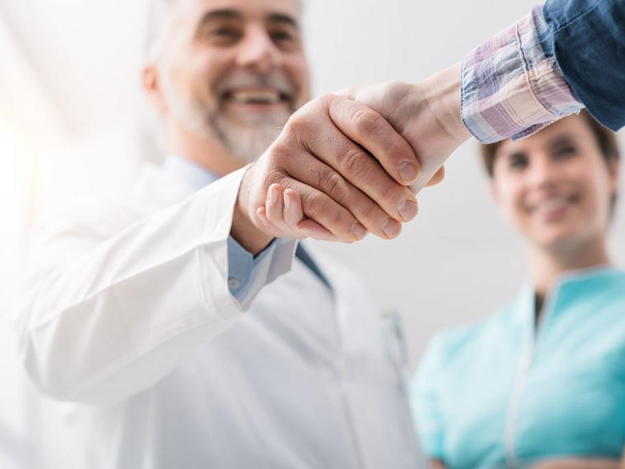 Smiling doctor