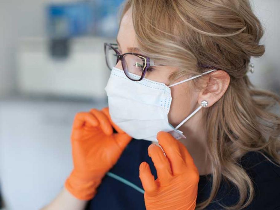 a surgical mask