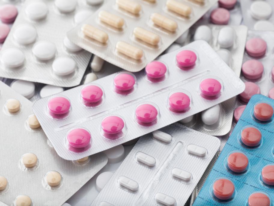 tablets and pills in packets