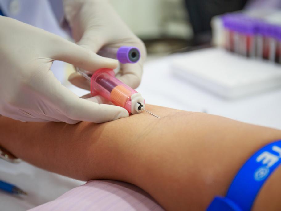 Taking blood