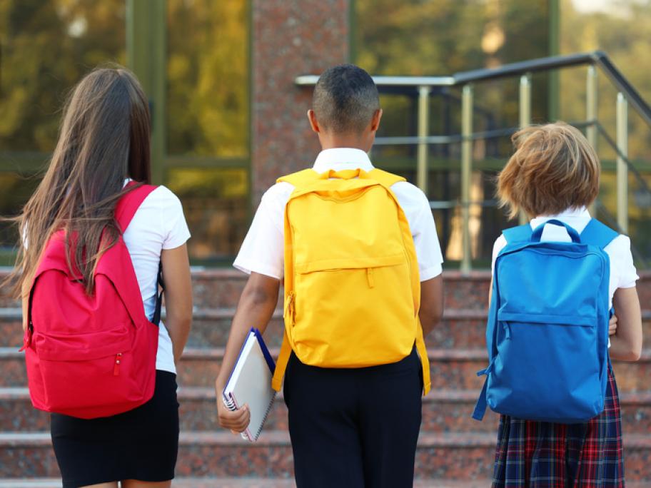 teenaged schoolchildren