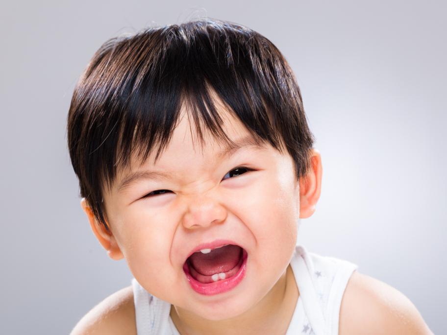 Teething baby