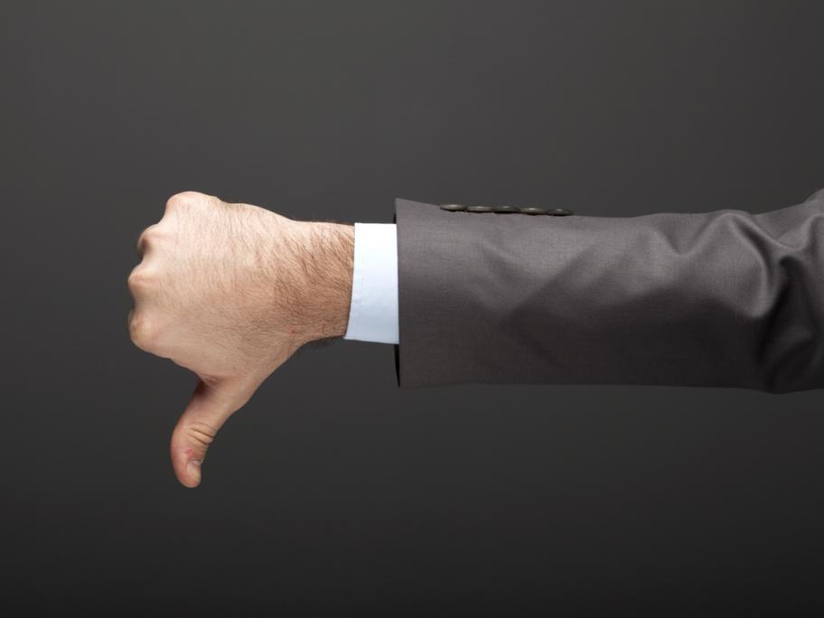 Thumbs down