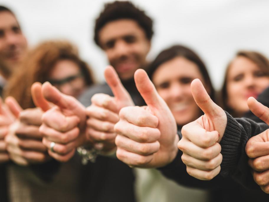 People giving thumbs-up