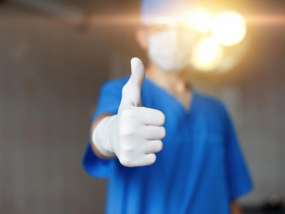 Thumbs up doctor