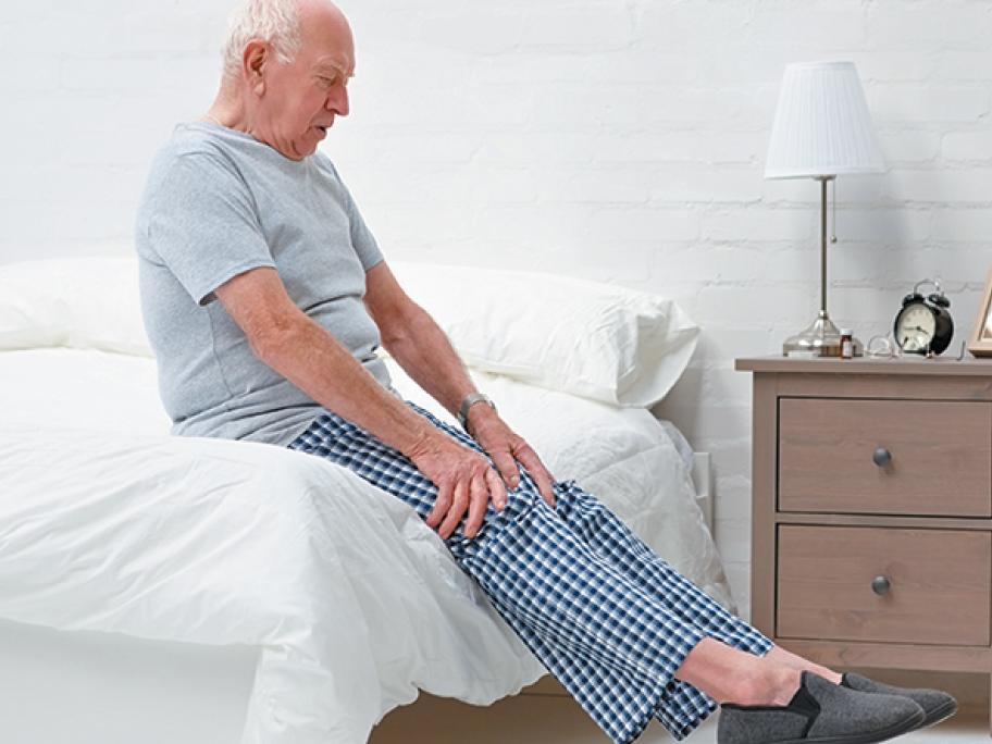 elderly stretching