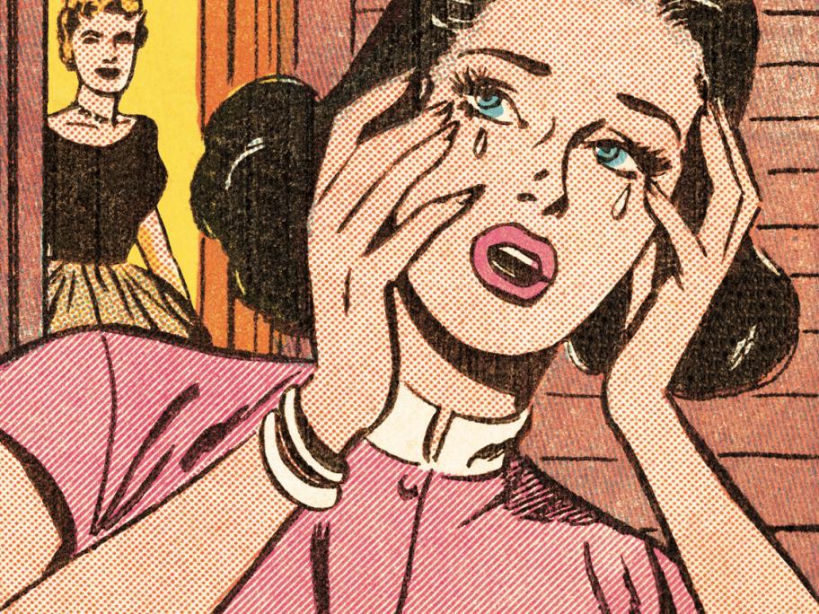 Upset woman