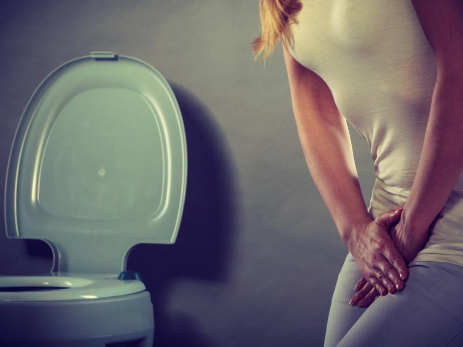 Woman with UTI