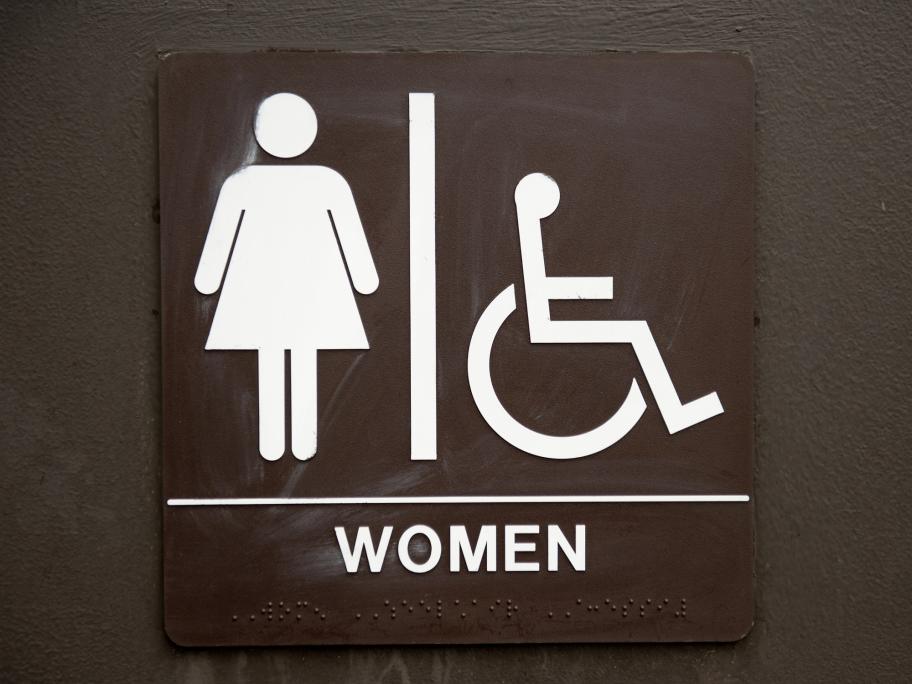sign for women's toilet