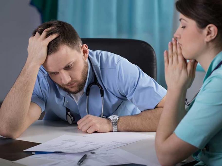 worried doctor
