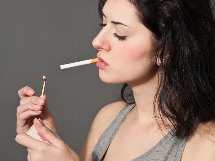 Woman smoking