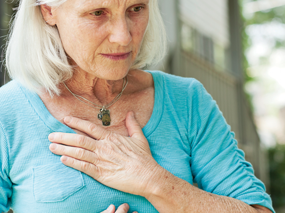woman with reflux