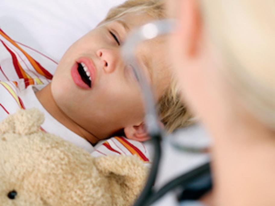 Child in hospital