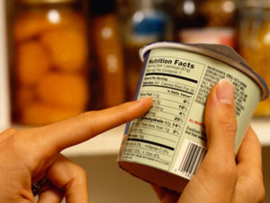 Calories on food labels