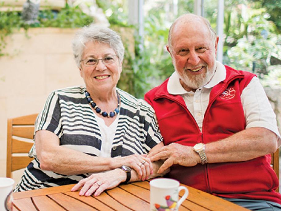 Professor Max Kamien with his wife Jackie