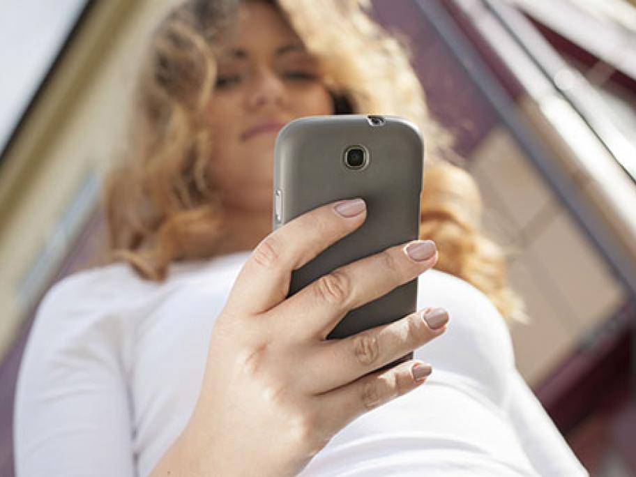 woman on phone
