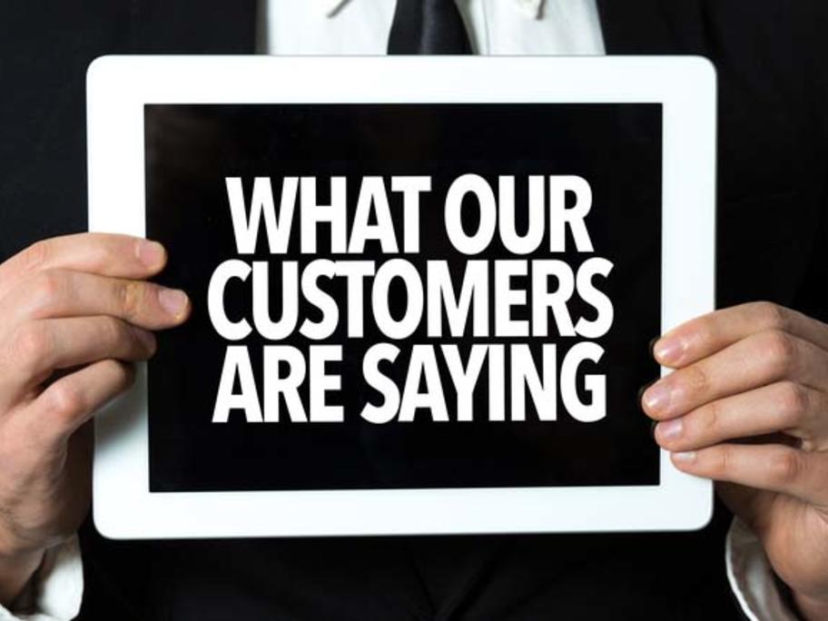 customers sign