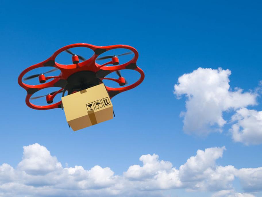drone in the air