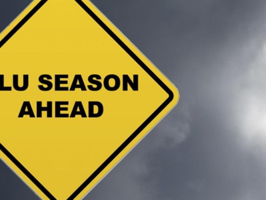 flu season sign
