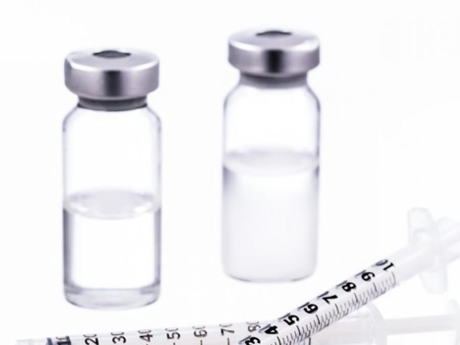 two flu vials