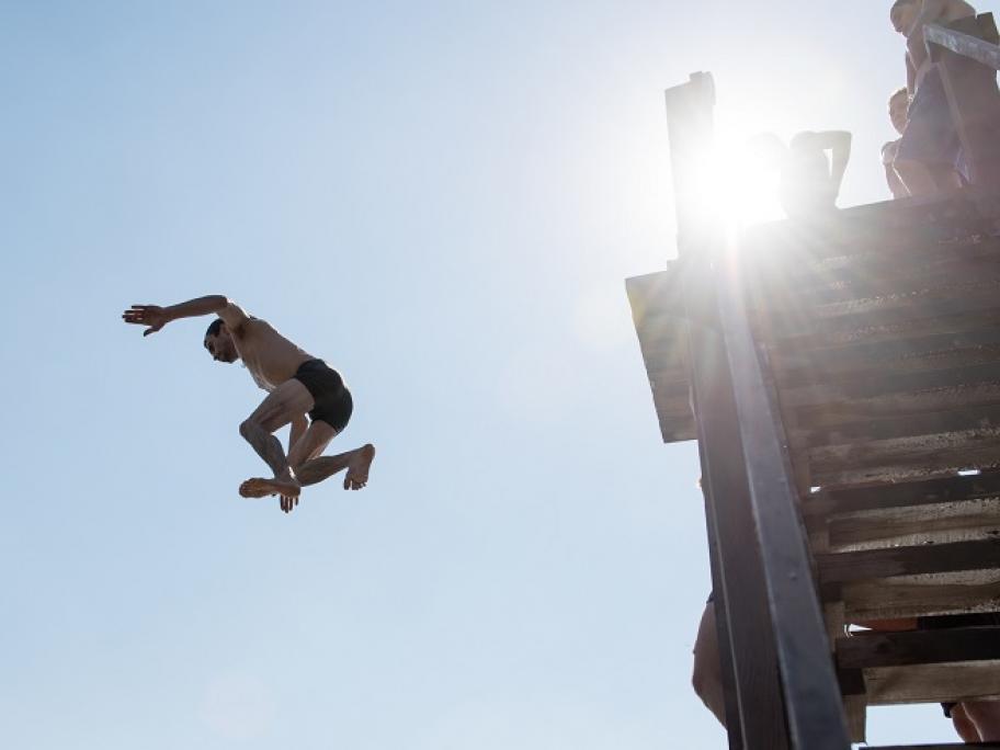 man jumping