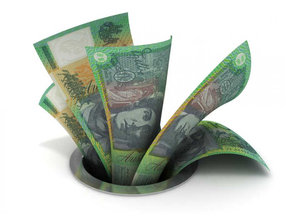 money down the drain