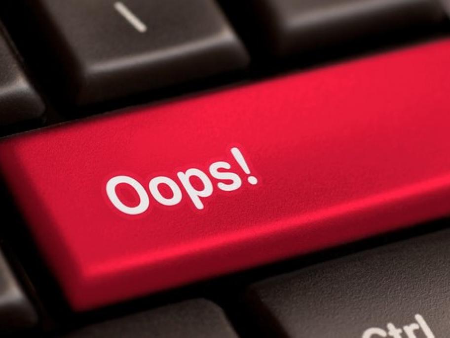 oops button