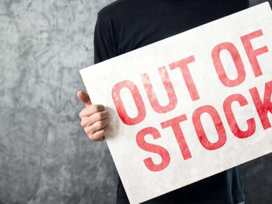 out of stock