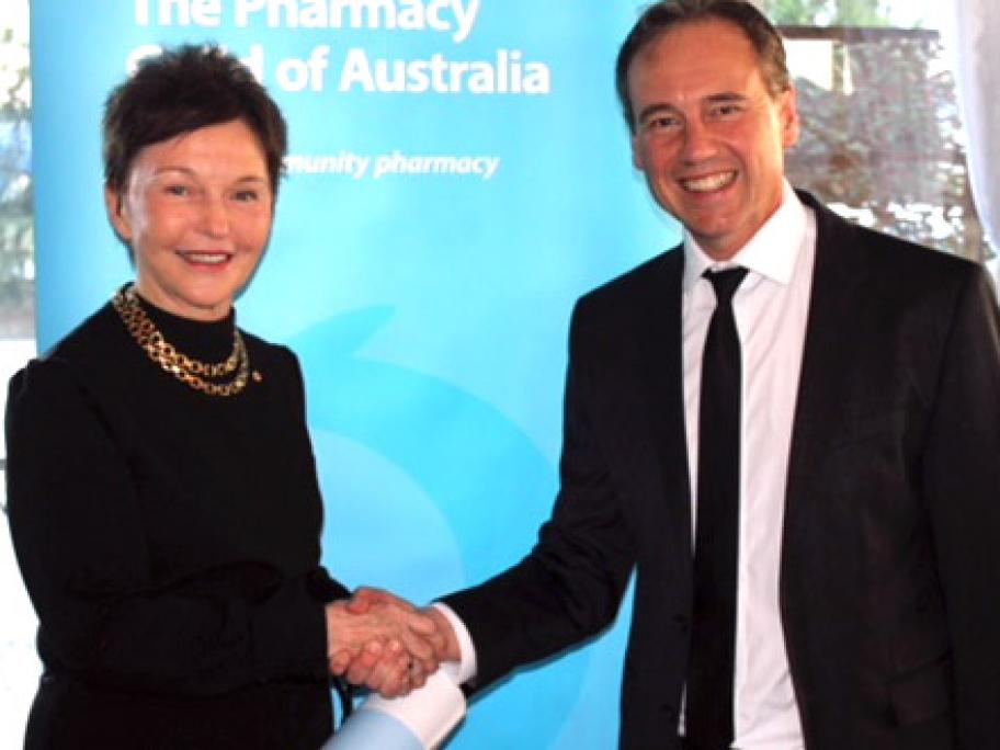Rhonda White and Greg Hunt