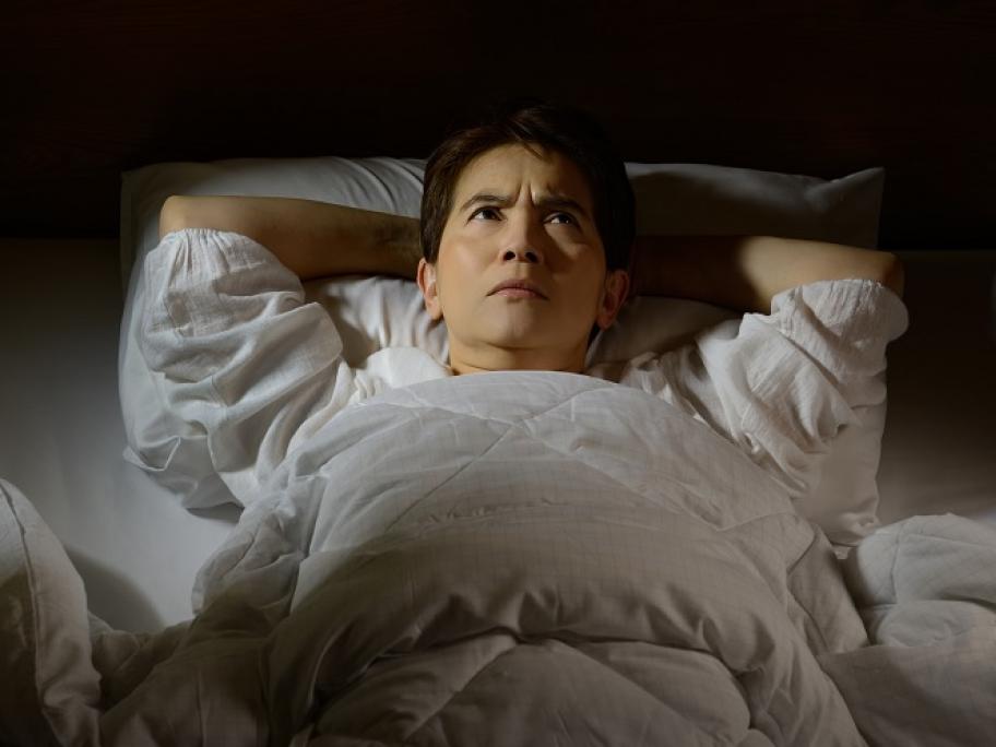 woman with insomnia