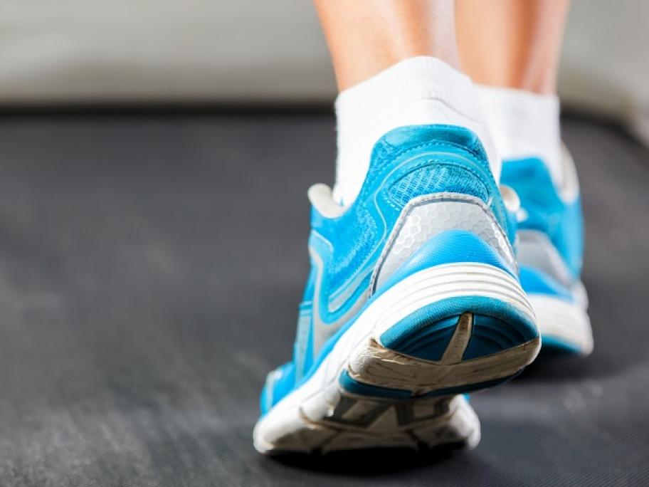 woman on treadmill