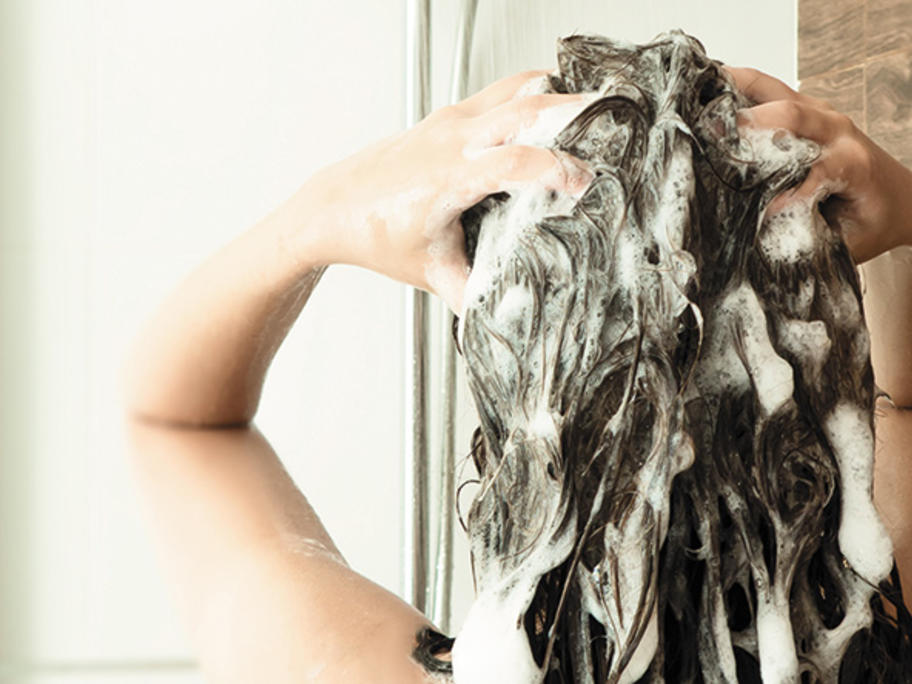 Washing hair