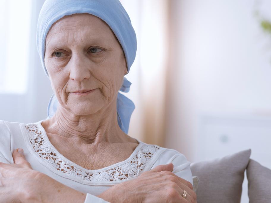Woman with cancer