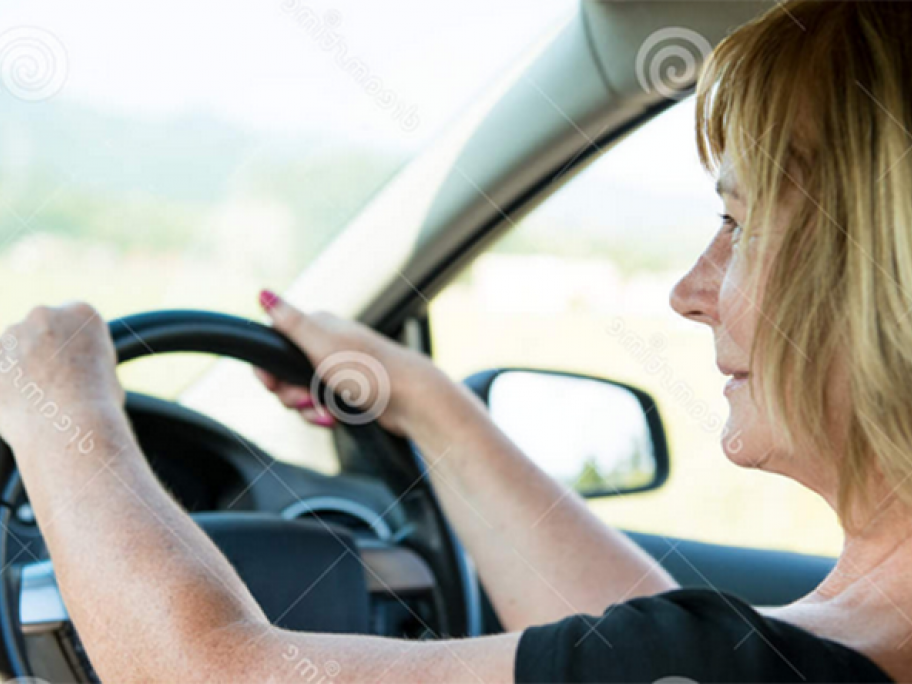 Woman driving